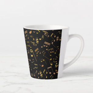 Musical Notes 6 Latte Mug