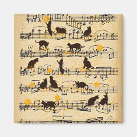 Musical notes and kittens