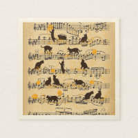 Musical notes and kittens