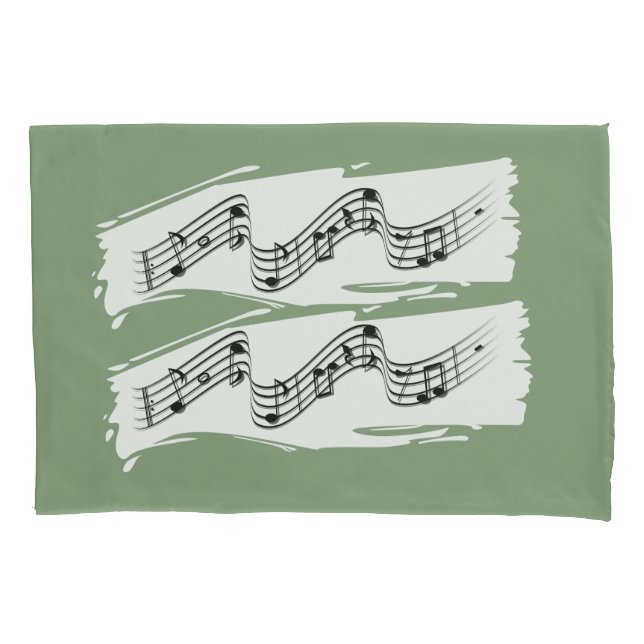 Musical notes bath pillow case (Front)