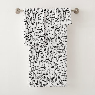 Musical Notes Bath Towel Set