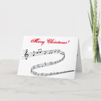 Musical Notes Christmas Card