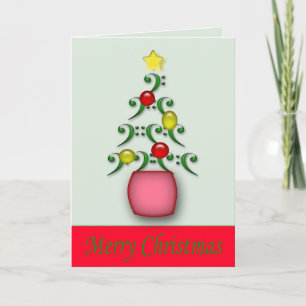 Musical Notes Christmas Card - Customised