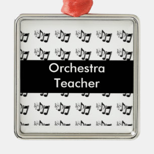 Musical Notes Christmas Ornament Template