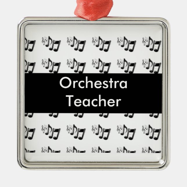 Musical Notes Christmas Ornament Template (Front)