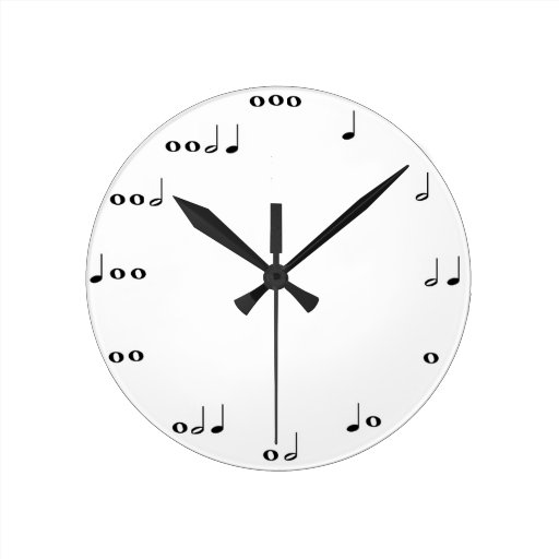 Image of Musical notes clock
