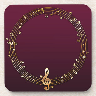 Musical notes coaster