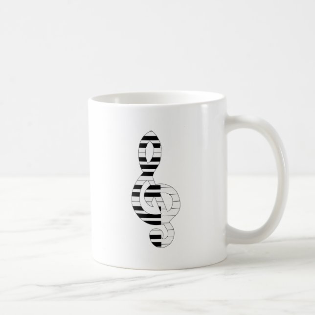 musical notes coffee mug (Right)