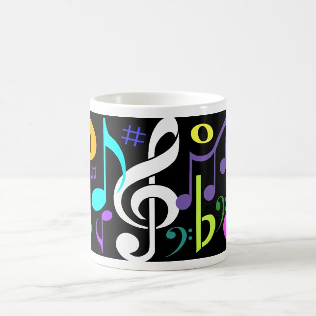 Musical Notes Coffee Mug (Center)