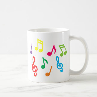 Musical notes coffee mug