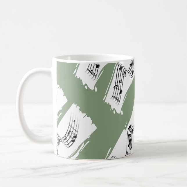 Musical notes coffee mug (Left)