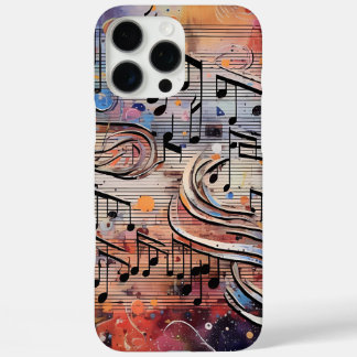 Musical notes Colourful iPhone 16 Pro Max Case