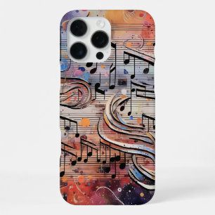 Musical notes Colourful iPhone 16 Pro Max Case
