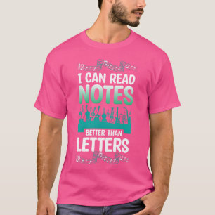 Musical Notes Concert Choir Musiceacher funny T-Shirt