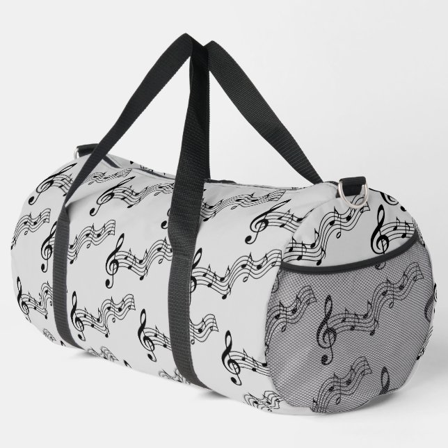 Musical Notes  Duffle Bag (Right Corner)