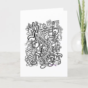 MUSICAL NOTES ENCOURAGEMENT GREETING CARD