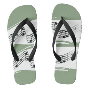 Musical notes flip flops