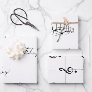 Musical Notes Gift Wrap HAMbyWG