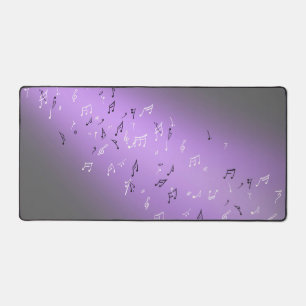 Musical Notes in the Moonlight   Desk Mat