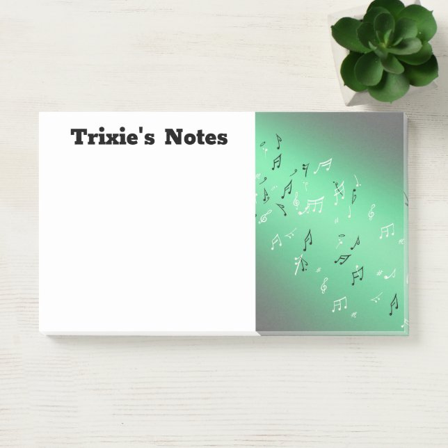 Musical Notes in the Moonlight Green  (Office)