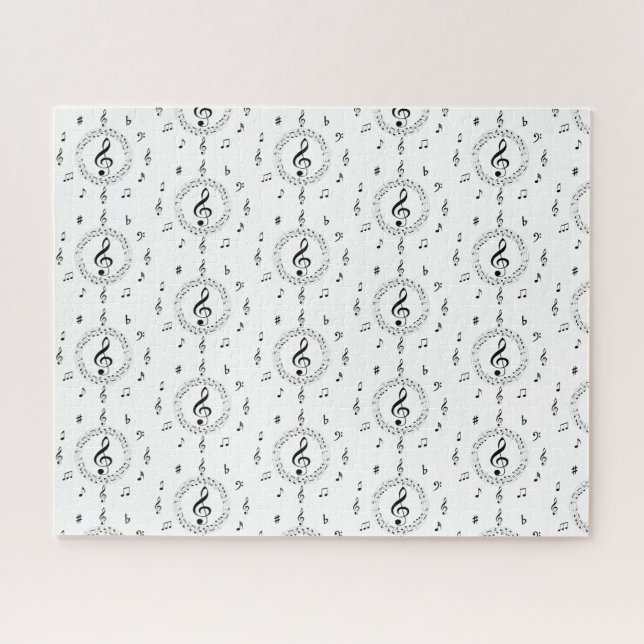 Musical Notes Jigsaw Puzzle (Horizontal)