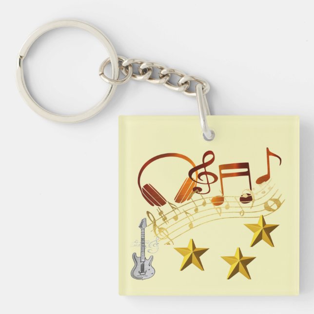 Musical notes : key ring (Front)
