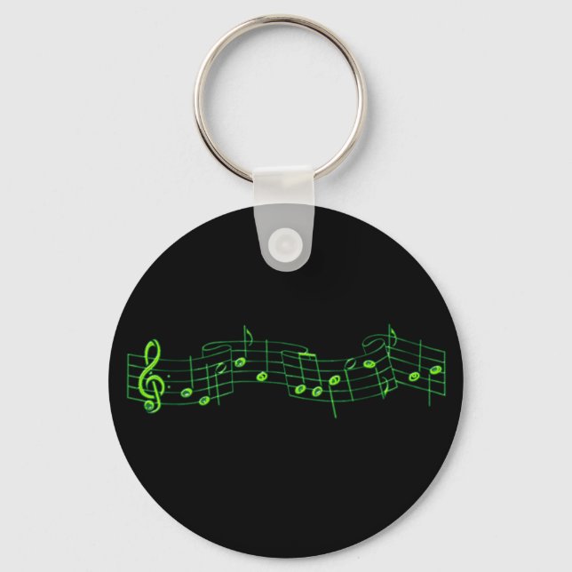 Musical Notes Key Ring (Front)
