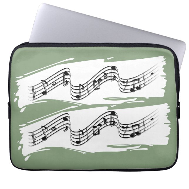 Musical notes laptop sleeve (Front)