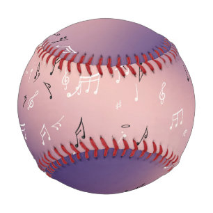 Musical Notes Lavender Moon  Baseball