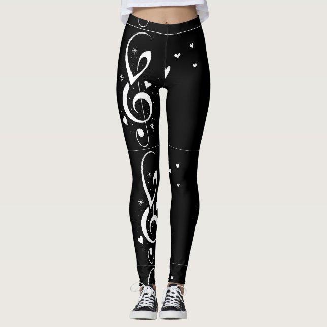 **MUSICAL NOTES** LEGGINGS (Front)