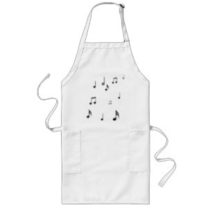 Musical Notes Long Apron