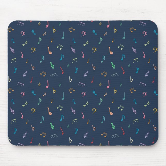 Musical notes  mouse mat (Front)
