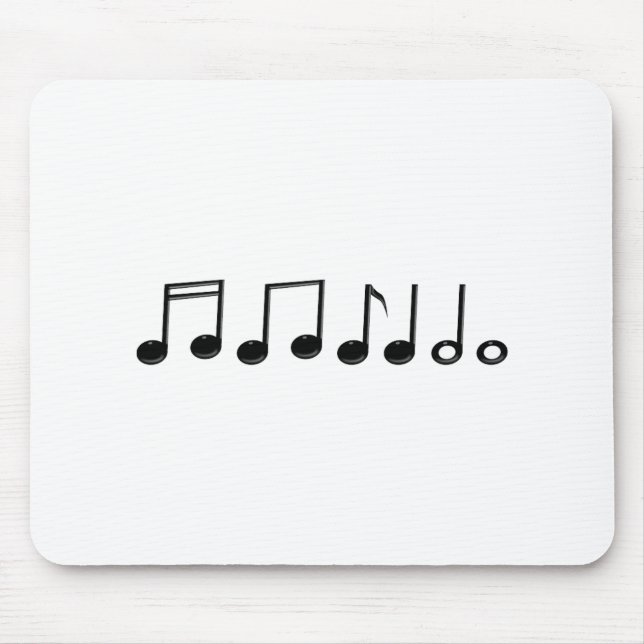 Musical Notes Mouse Mat (Front)