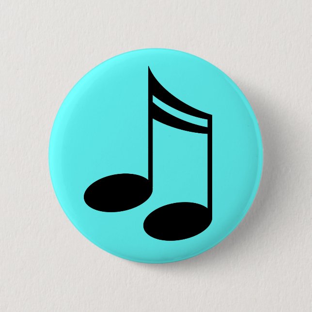 Musical Notes Music Gift 6 Cm Round Badge (Front)