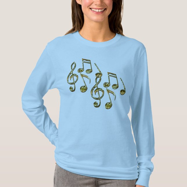 Musical Notes Music Lover's Shirt (Front)