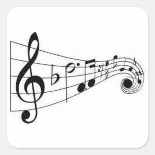 MUSICAL NOTES - MUSIC LOVER'S STICKER