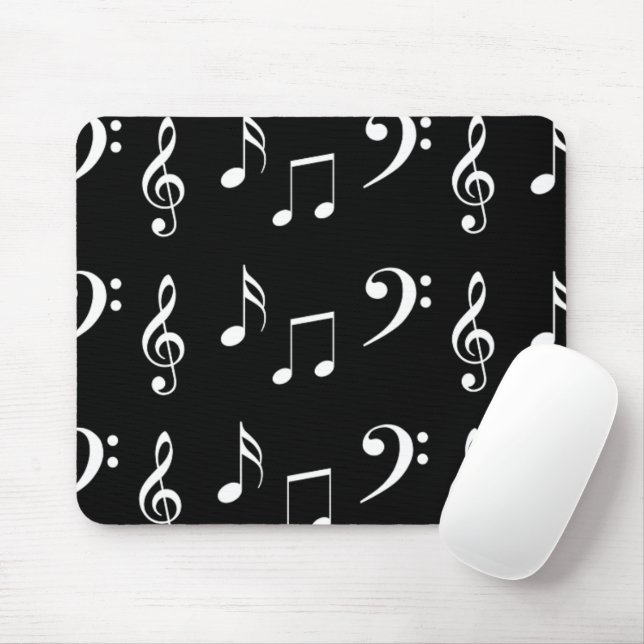 Musical Notes Music Mouse Mat (With Mouse)