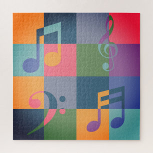 Musical Notes   Music Themed Art Jigsaw Puzzle