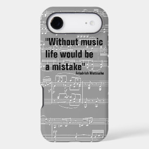 musical notes & music-themed quote