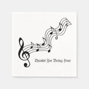 Musical Notes Napkin