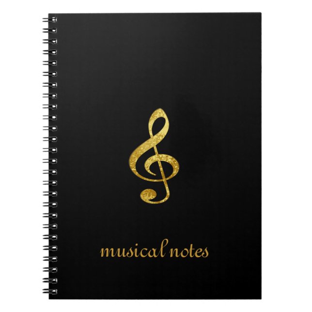 musical notes notebook (Front)