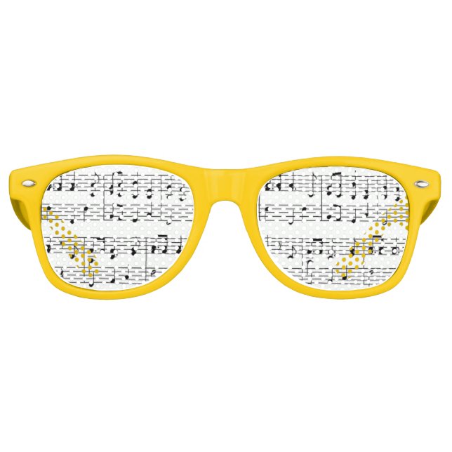 Musical Notes Party Shades (Front)