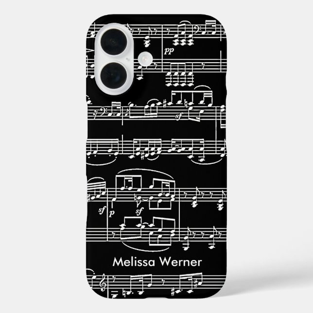 Musical Notes personalised Case-Mate iPhone Case (Back)