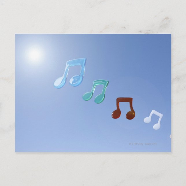 Musical Notes Postcard (Front)