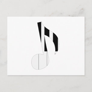Musical notes postcard