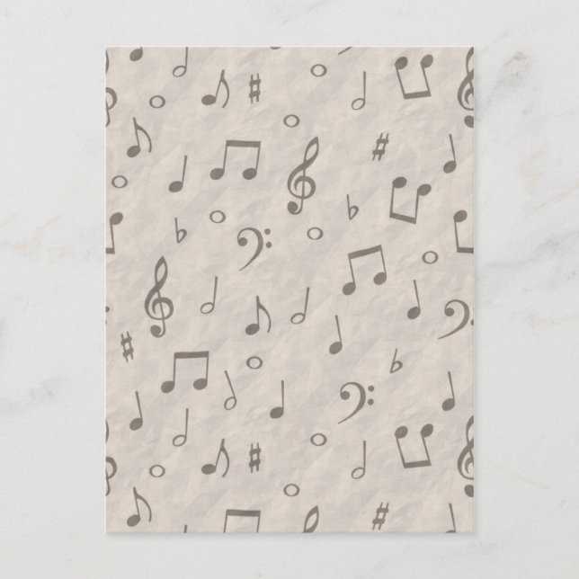 Musical Notes Postcard (Front)