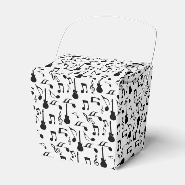 Musical Notes - Sheet Music Design Favour Box (Front Side)