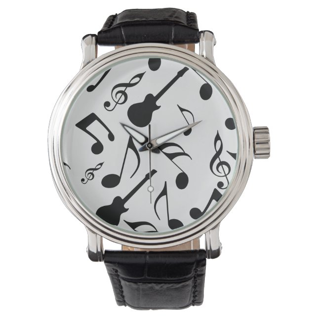 Musical Notes - Sheet Music Design Watch (Front)