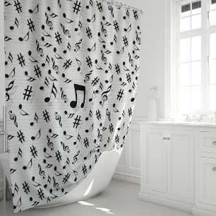 Musical Notes Shower Curtain