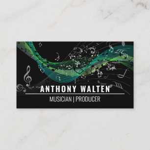 Musical Notes Sound Business Card